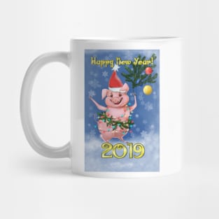 Postcard 2019 The New Year Of The Pig Mug